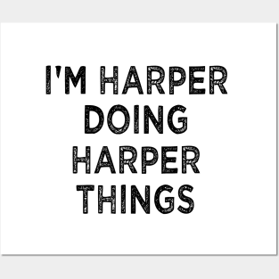 I'M HARPER DOING HARPER THINGS Funny Christmas Idea Posters and Art